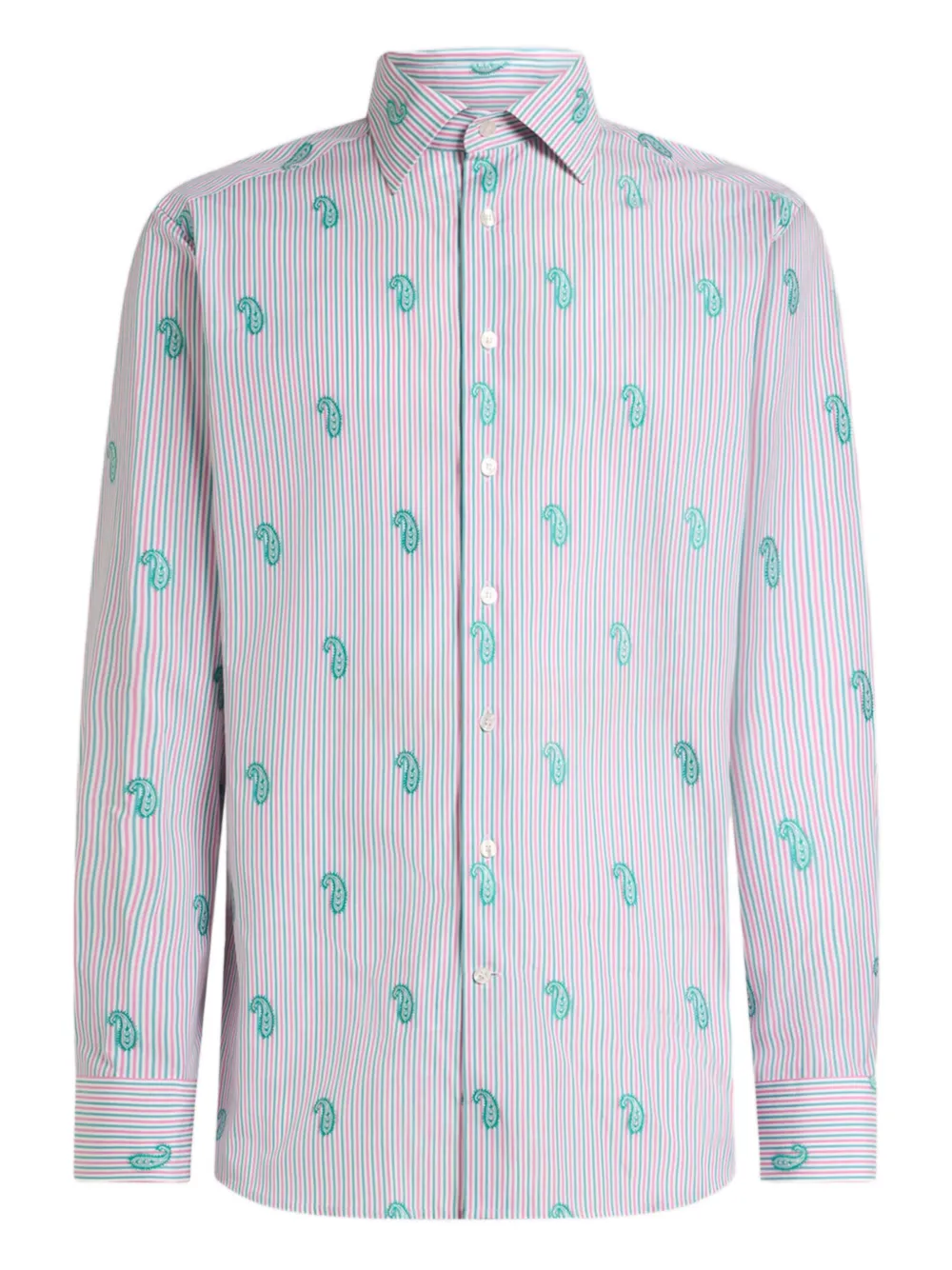 

Жаккардовая рубашка с узором пейсли ETRO, белый