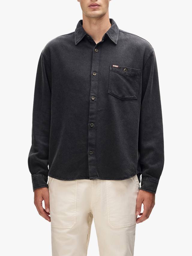 

Хлопковая рубашка Keon Deus ex Machina, Anthracite