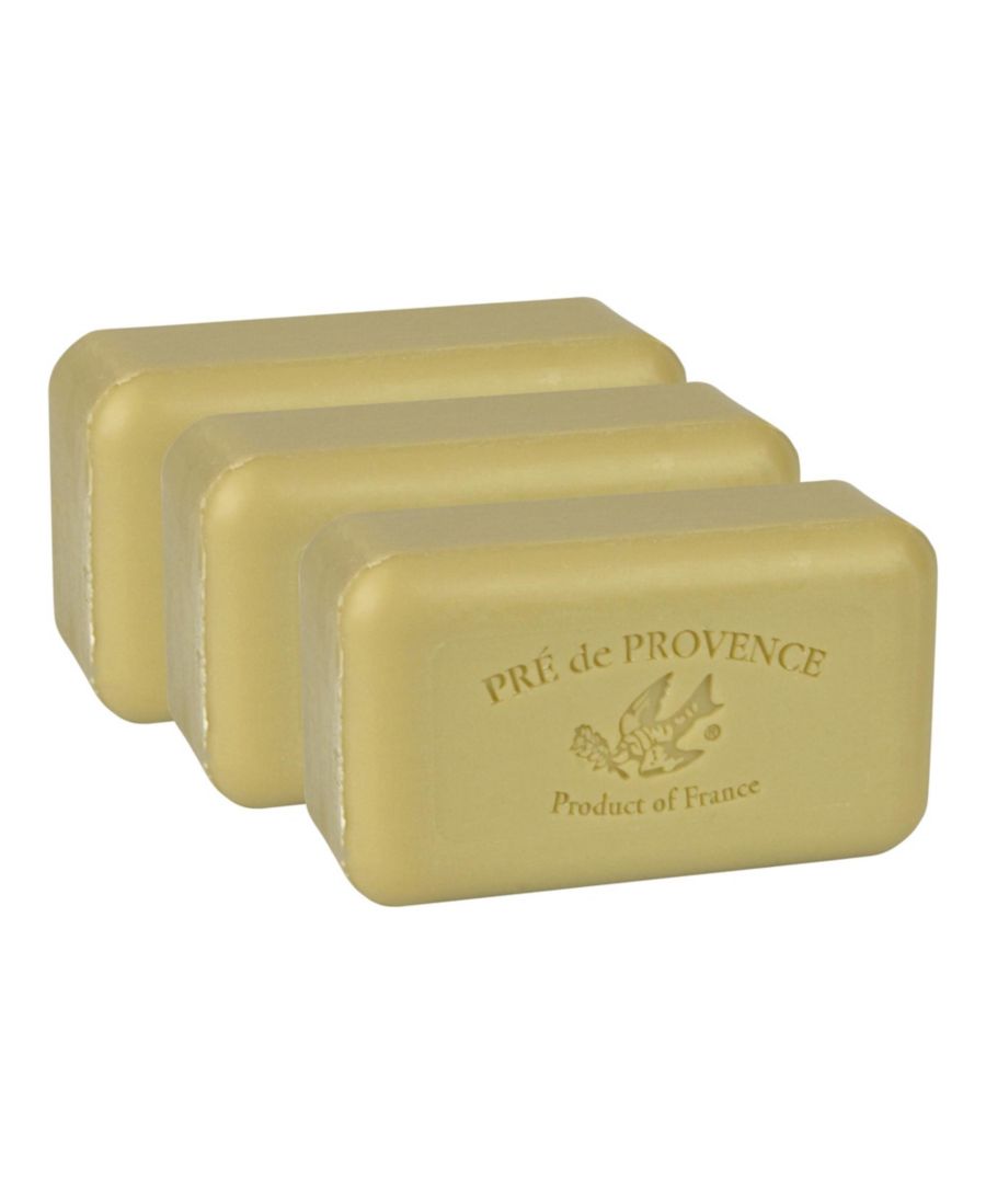 

Увлажняющее французское мыло Pre de Provence 150 г, четырехслойное, долговечное, увлажняющее, с обильной кремообразной пеной (набор из 3 штук) European Soaps, цвет verbena