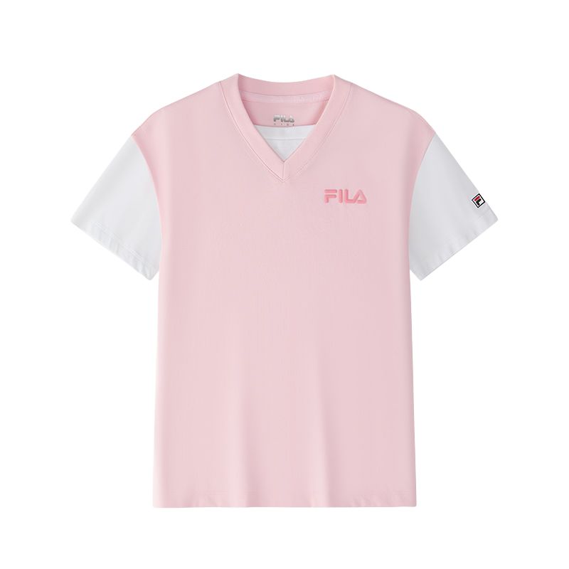 

FILA KIDS Футболка с коротким рукавом SS25 Baskin Robbins розовая детская, Розовый, FILA KIDS Футболка с коротким рукавом SS25 Baskin Robbins розовая детская