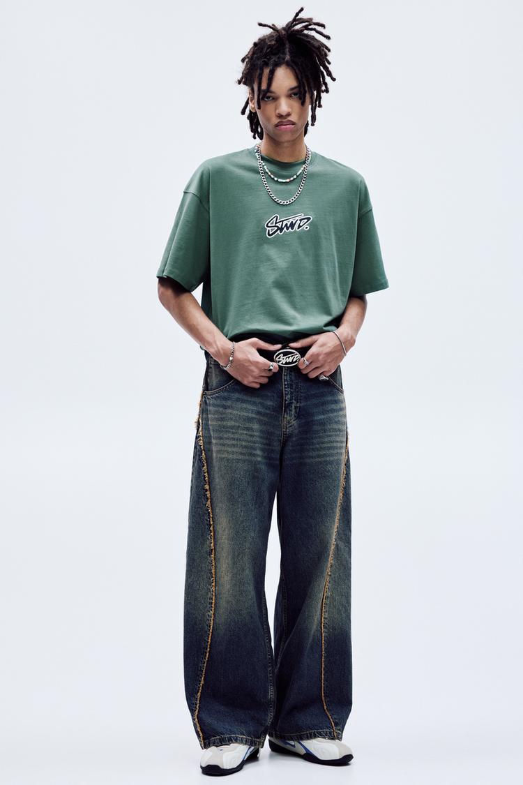 

Футболка с коротким рукавом Pull And Bear, зеленый