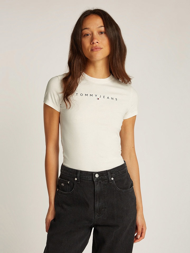 

Футболка TOMMY JEANS, кремовый
