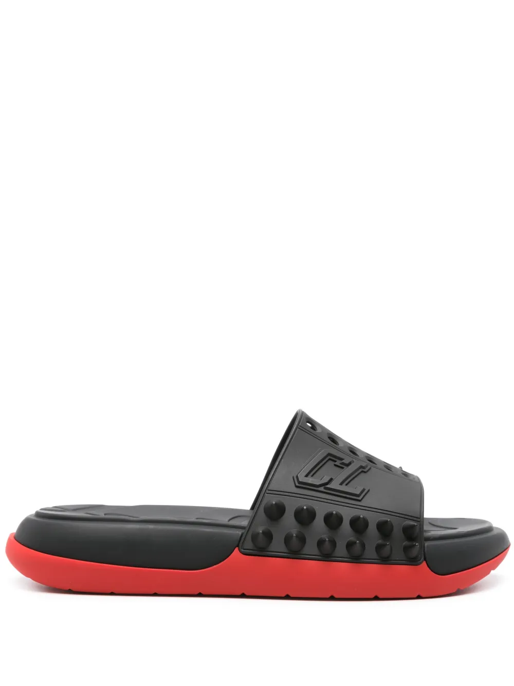 

Шлепанцы Take It Easy с шипами Christian Louboutin, черный