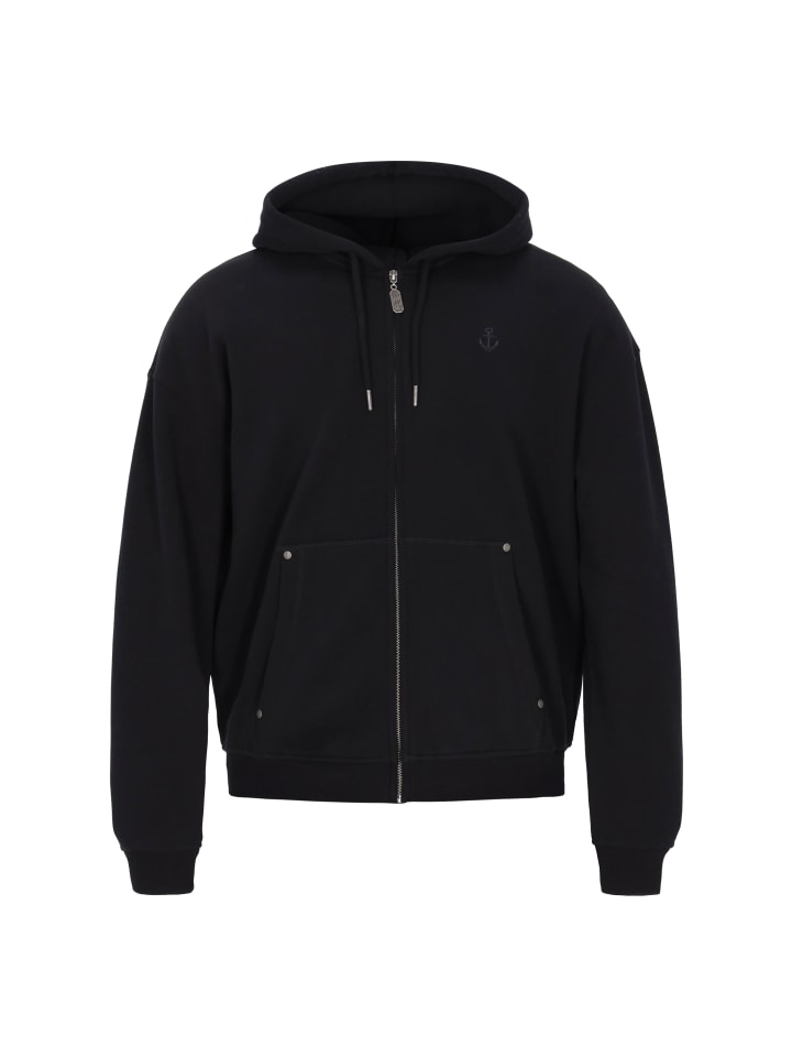 

DreiMaster Мужская толстовка с капюшоном черного цвета, Черный, DreiMaster Мужская толстовка с капюшоном черного цвета