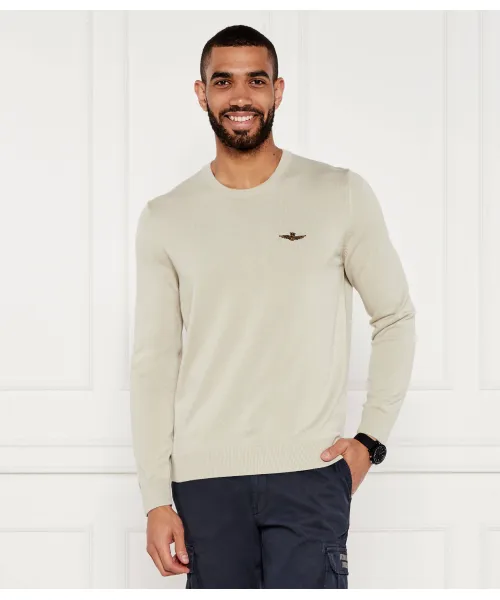 

Свитер Regular fit Aeronautica Militare, бежевый