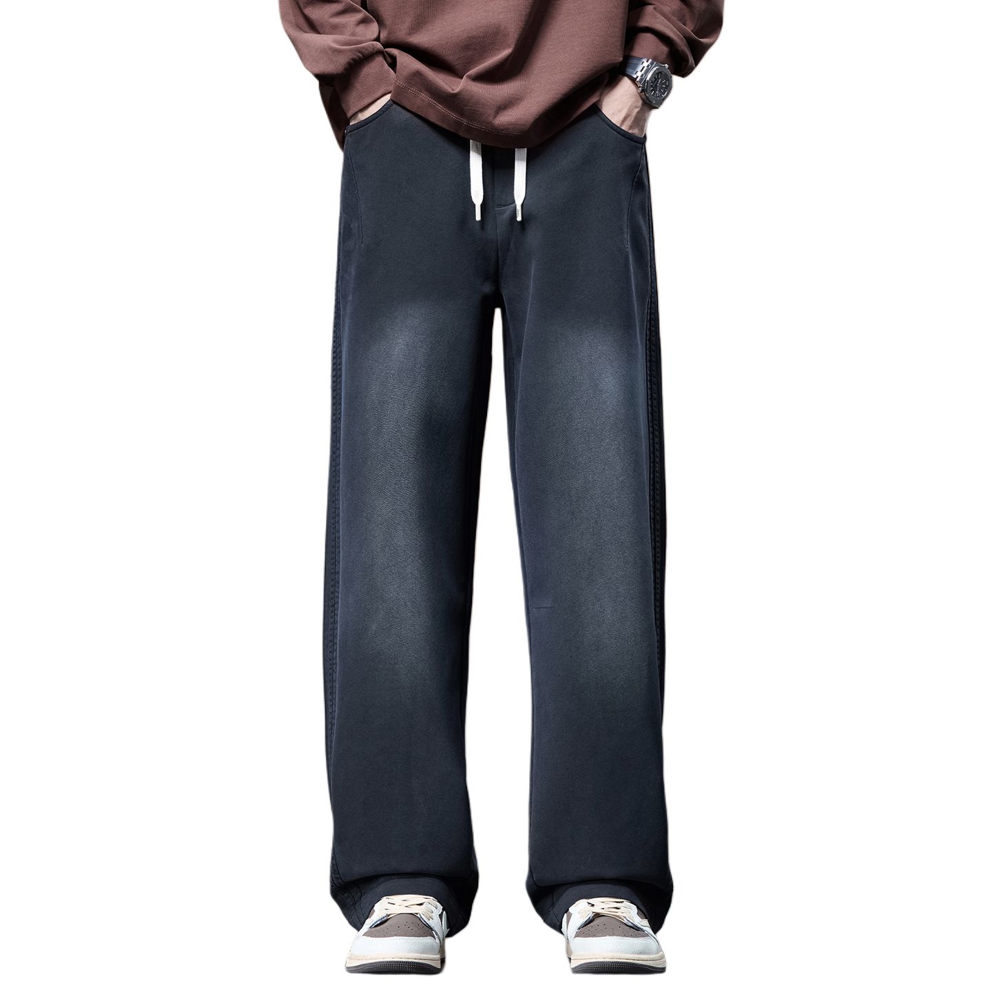 

Повседневные брюки Unisex Moderate Straight Fit Jeep, черный