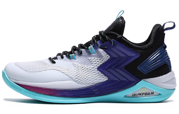 

Баскетбольные кроссовки QU!KFOAM Basketball Shoes Men Mid-Top White/Blue/Purple 361°