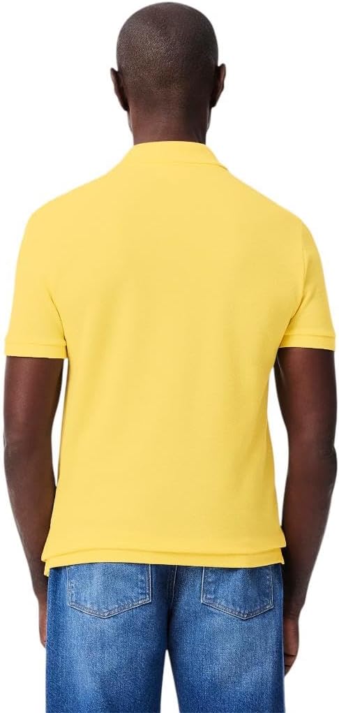 Lacoste мужская приталенная короткая рукав поло L12.12, Yellow — фото 3