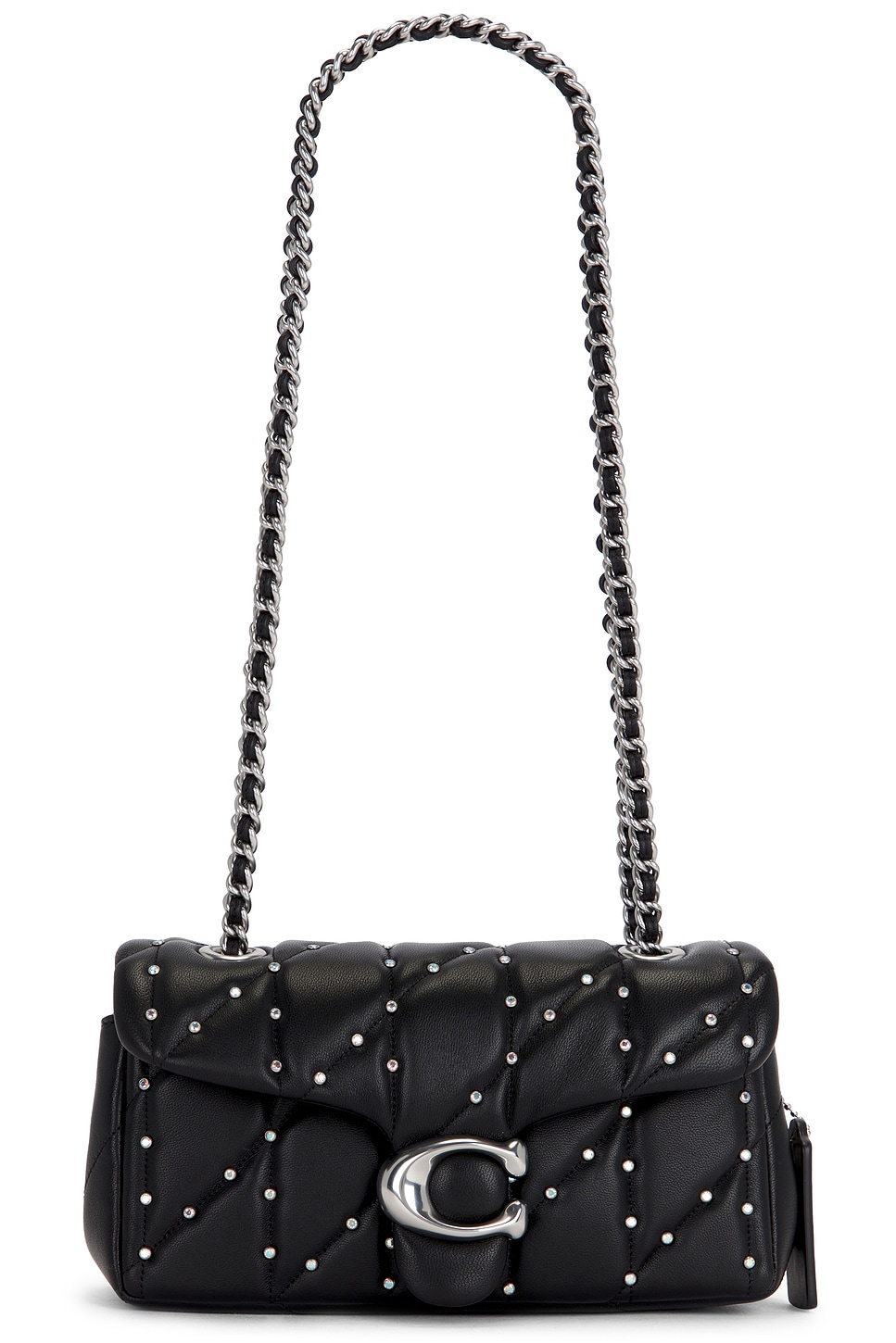 

Сумка Coach Crystal Rivets Quilted Tabby 20, lh black