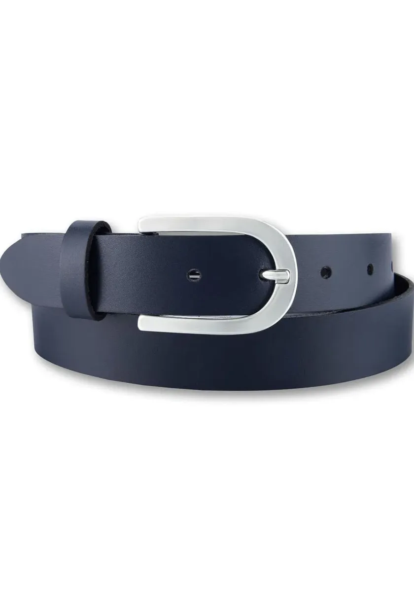 

Кожаный ремень BERND GÖTZ, тонкая, гладкая поверхность, застежка в виде подковы, цвет морской волны