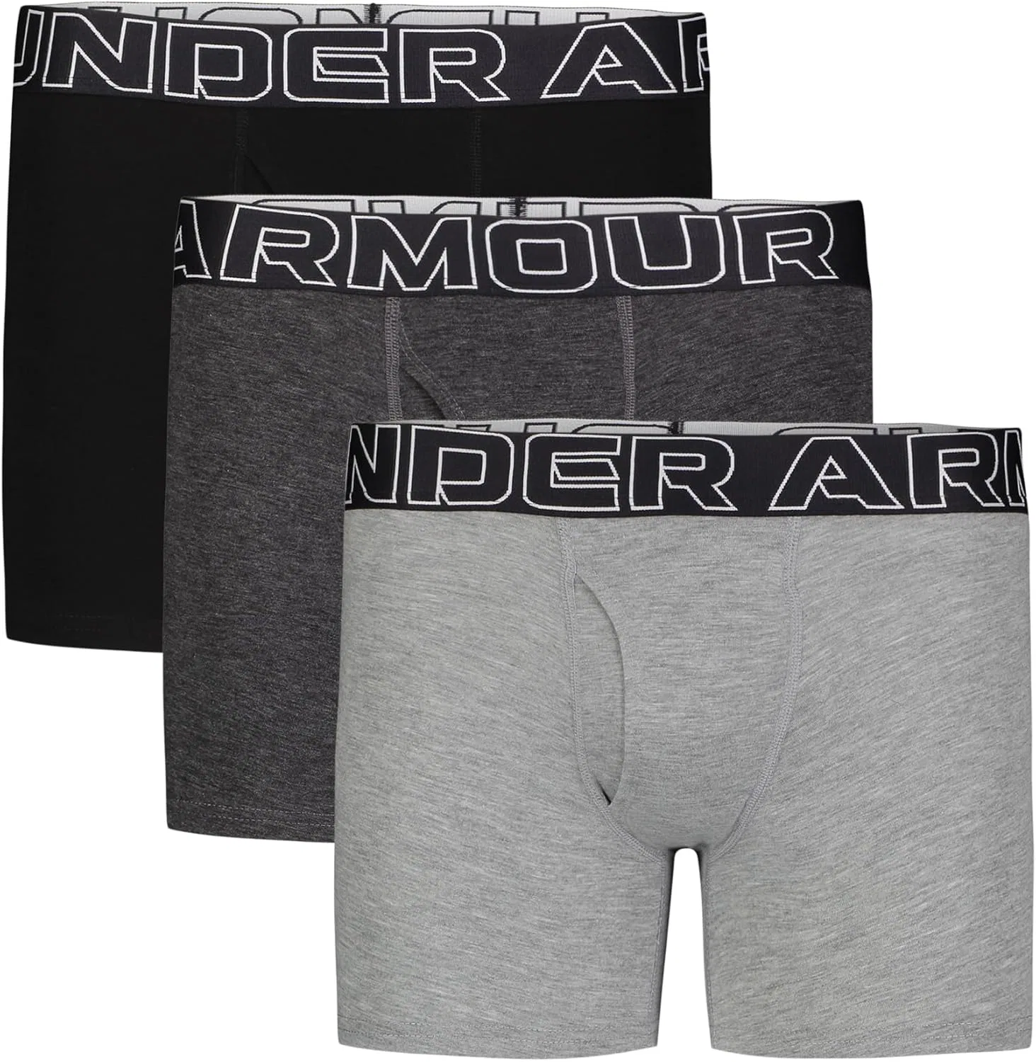 Трусы-боксеры Under Armour Charged Stretch для мальчиков, легкие и гладкие, эластичные