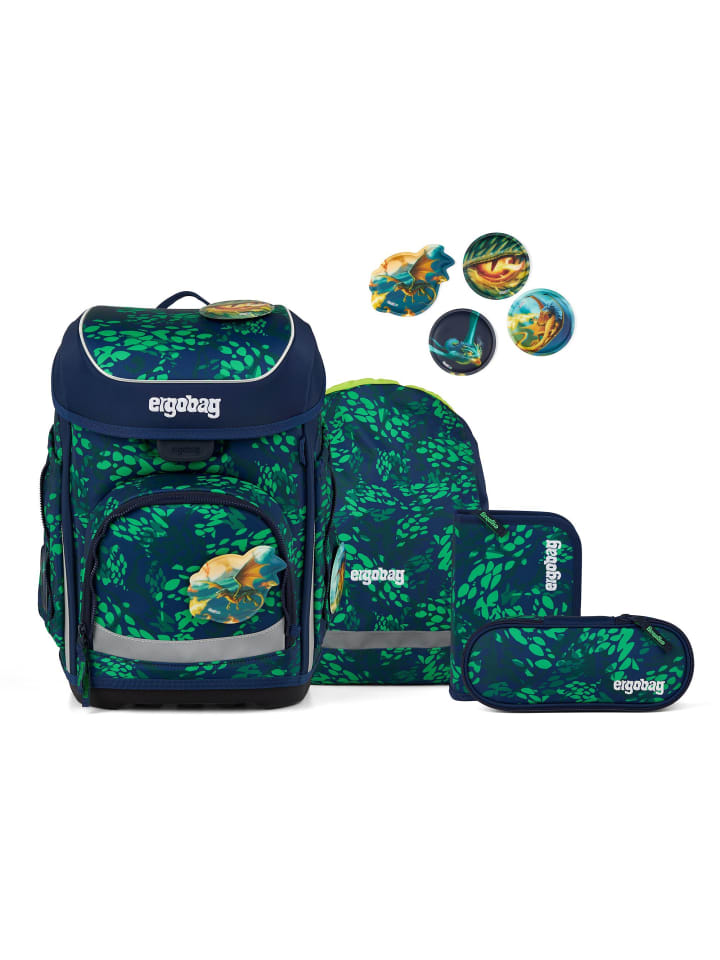 

Ergobag Набор школьных сумок Cubo, 5 предметов, в расцветке «Медведь, убивающий дракона»