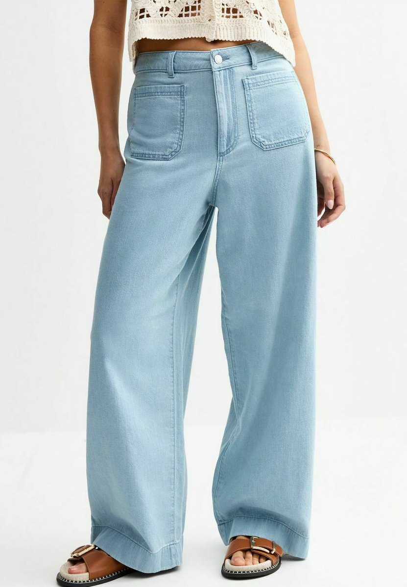 

Джинсы свободного кроя WIDE LEG PATCH POCKET New Look, синий