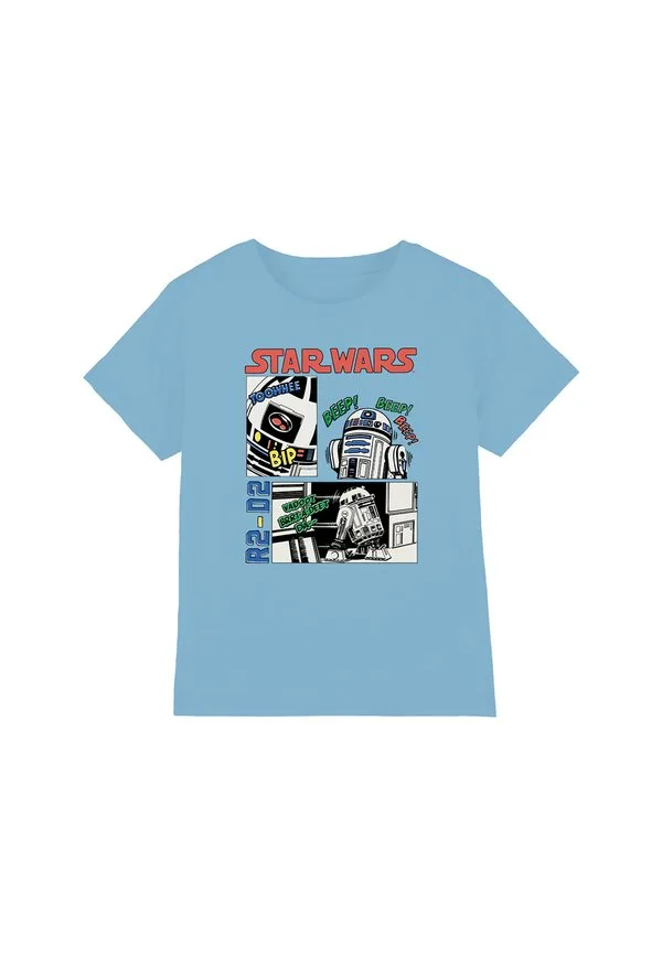 Футболка с принтом "звездные войны: бип-буп, r2d2" Star Wars, Light Blue