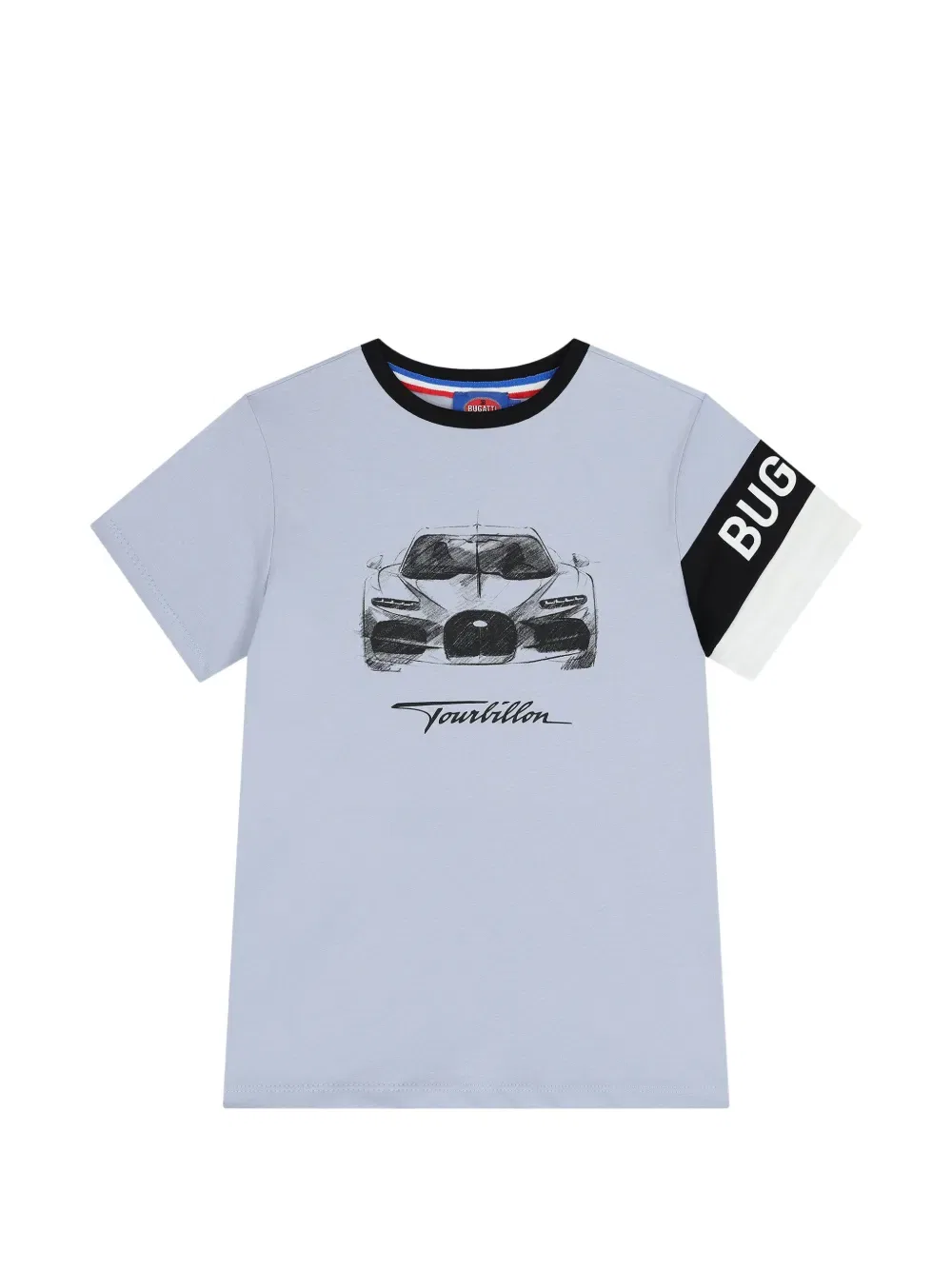 Футболка с автомобильным принтом Bugatti Kids, синий