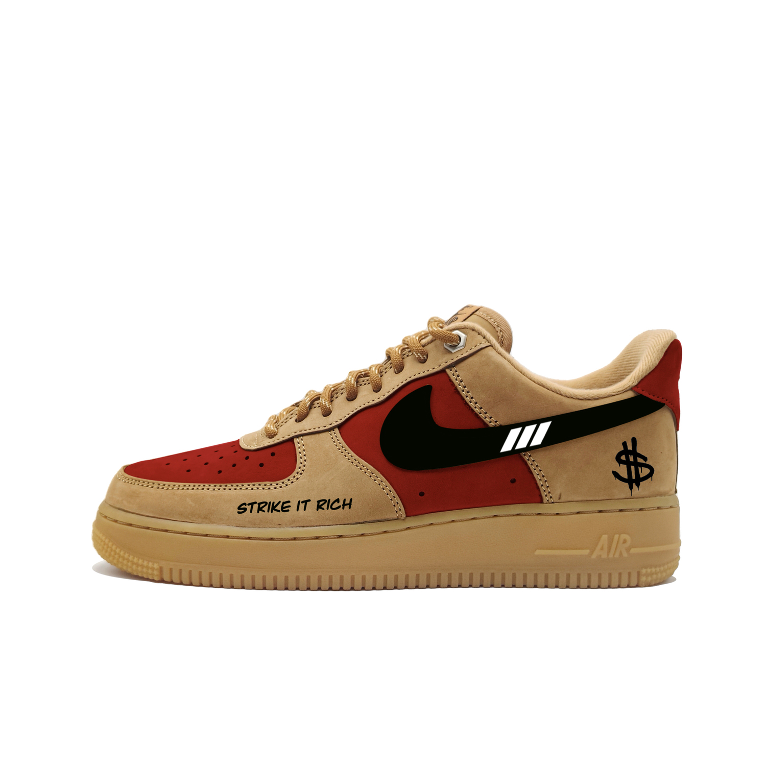 

Nike Кроссовки Air Force 1 для скейтбординга унисекс низкие красно-черно-белые выжженный красный, цвет Burnt Red