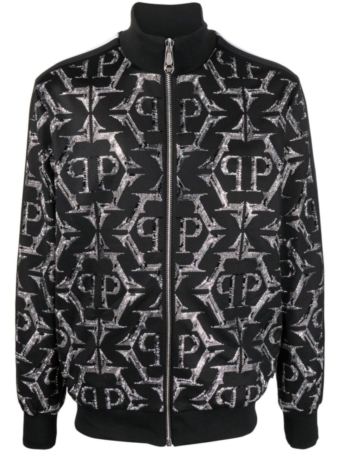

Куртка на молнии со стразами Philipp Plein, черный