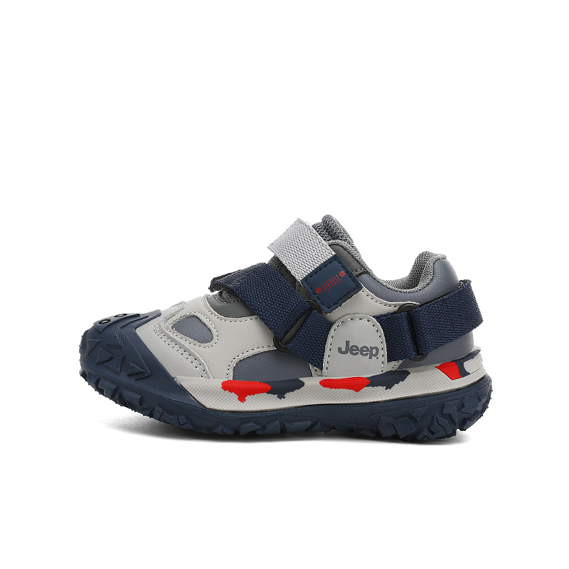 

Кроссовки для бега Running Collection Slip Resistant с амортизацией, износостойкие, легкие, низкие, детские Jeep, серый синий