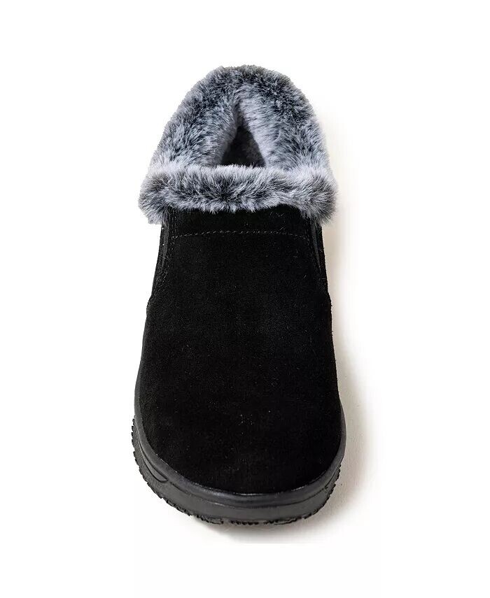 Женские замшевые ботильоны Eagan на подкладке из искусственного меха Minnetonka, черный — фото 2