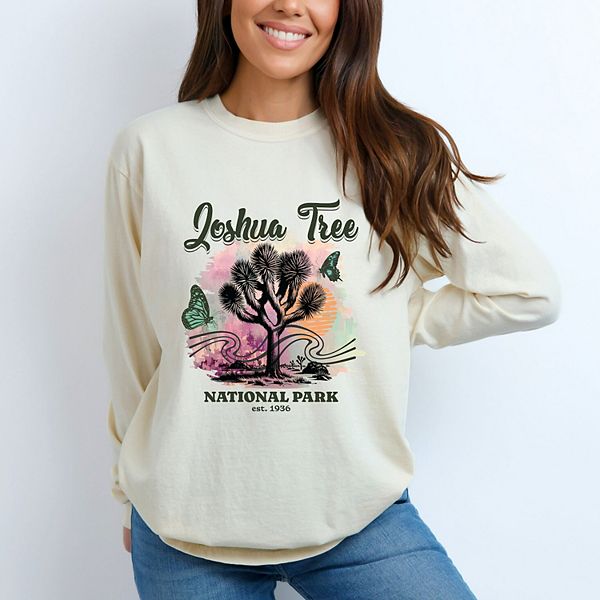 

Футболка с длинным рукавом Joshua tree national park est 1936 garment dyed Simply Sage Market, Ivory, Зеленый, Футболка с длинным рукавом Joshua tree national park est 1936 garment dyed Simply Sage Market, Ivory