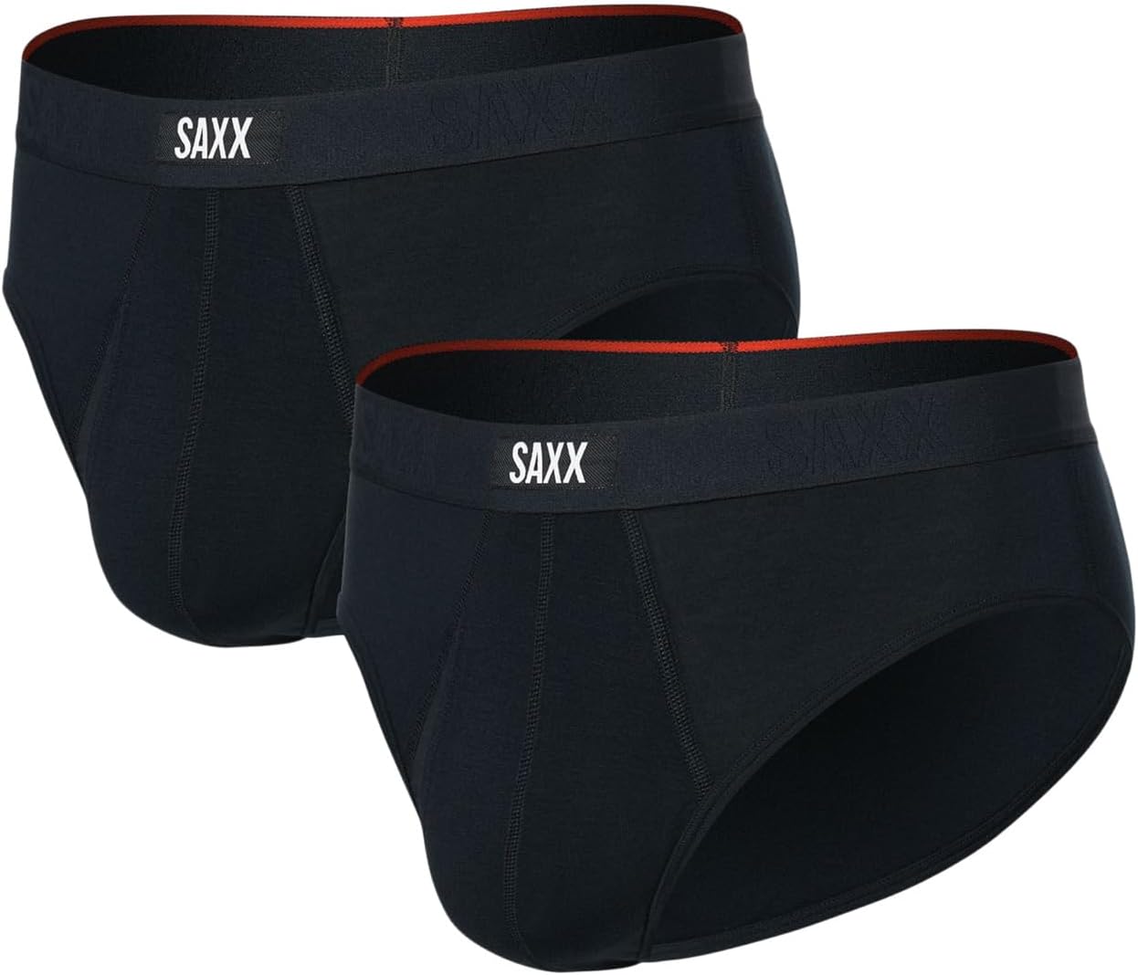 

Трусы SAXX UNDERWEAR Vibe Xtra Soft Comfort Brief Fly 2-Pack, черный