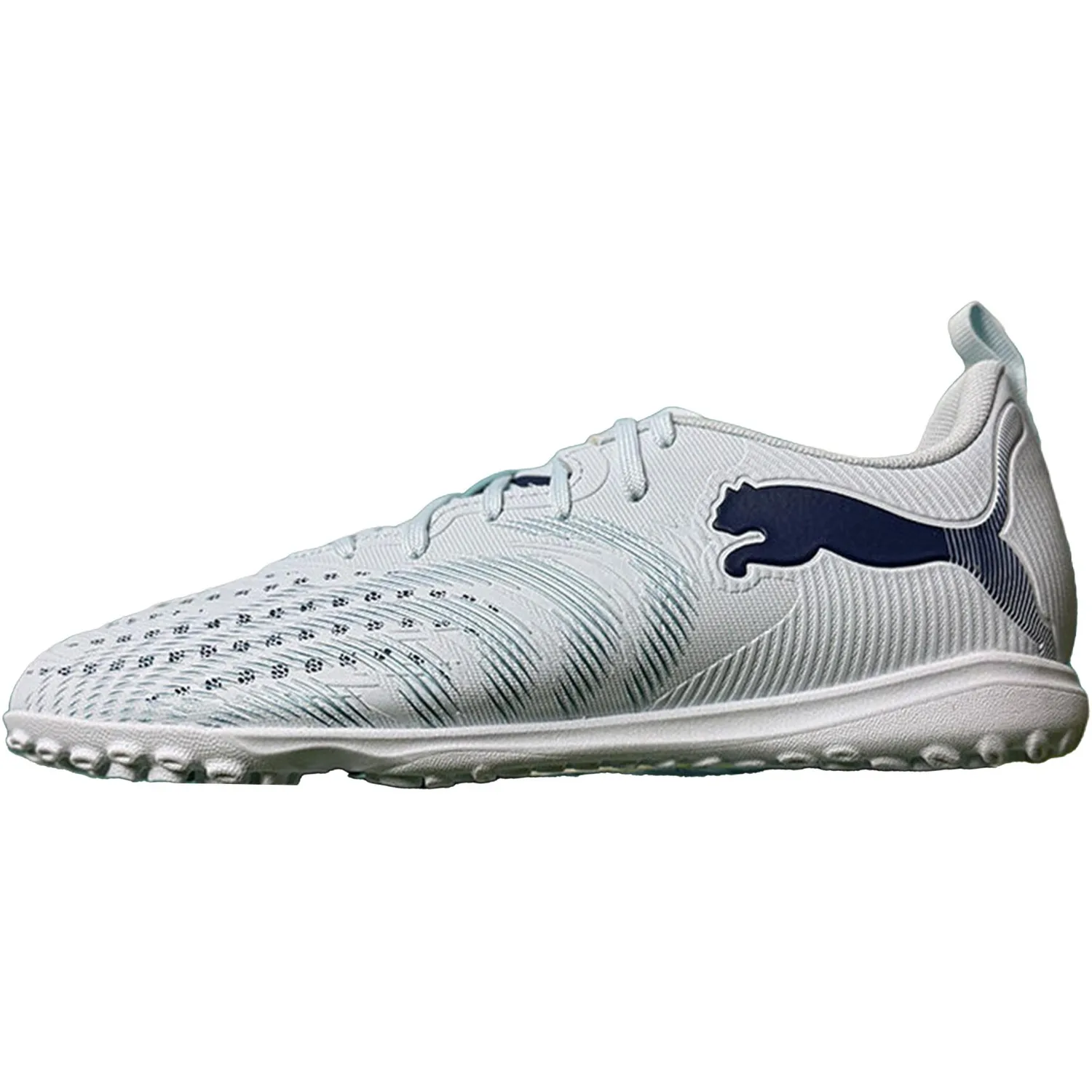PUMA Детские футбольные бутсы Future 9 устойчивые к истиранию, цвет light blue white, унисекс