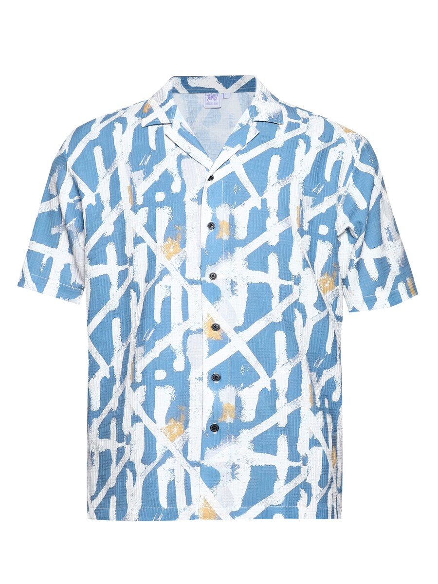 

Рубашка на пуговицах классического кроя Campus Sutra Tami, синий