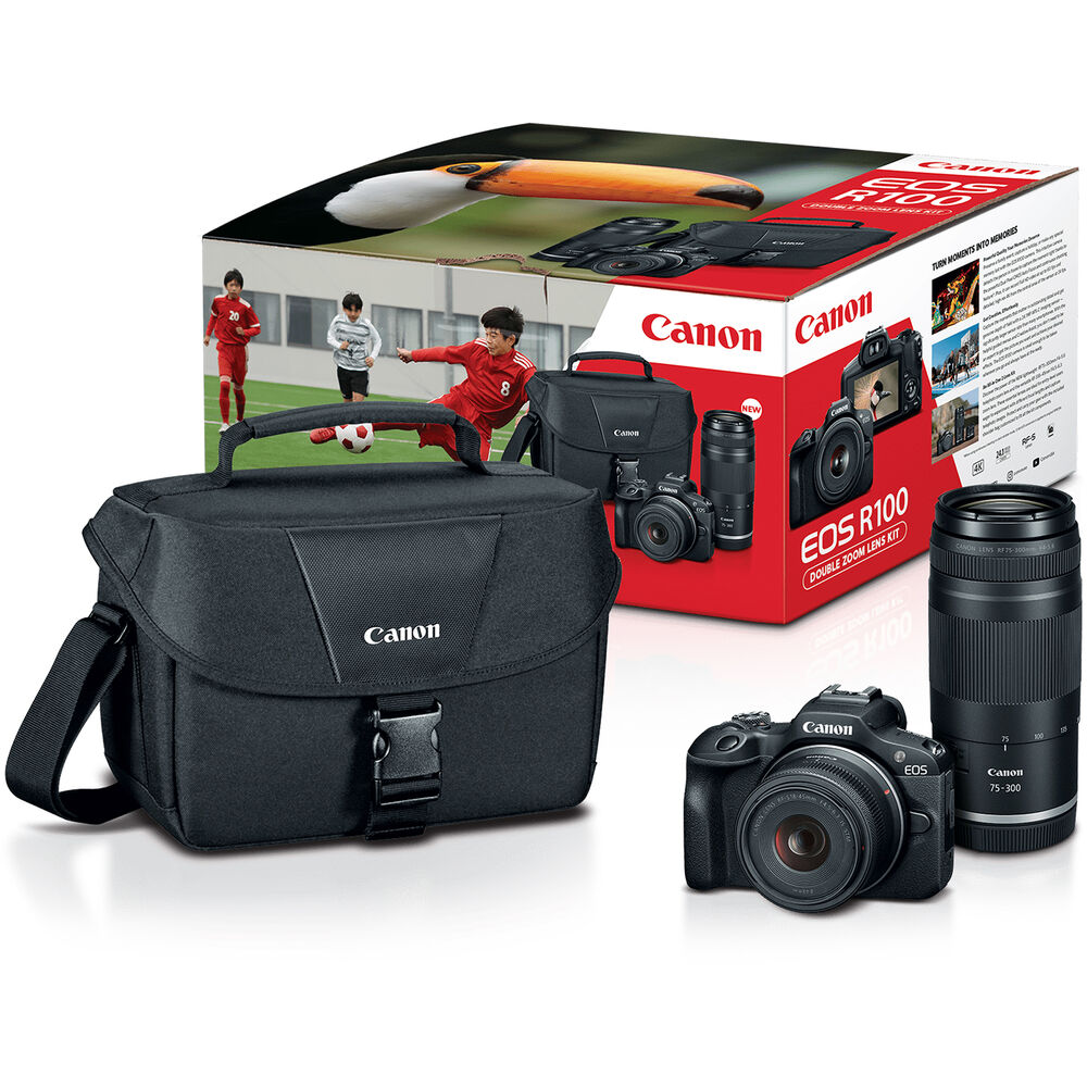 

Беззеркальная камера Canon EOS R100 Mirrorless Camera with 18-45mm and 6052C111