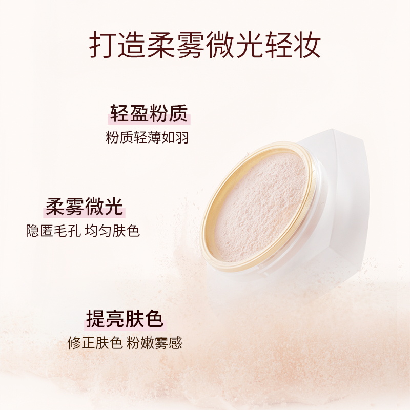 Матовый рассыпчатый пудра Soft Honey для контроля жира, стойкая матовая фиксирующая без переноса MAOGEPING, light-sensing gentle honey powder #802 10g — фото 4