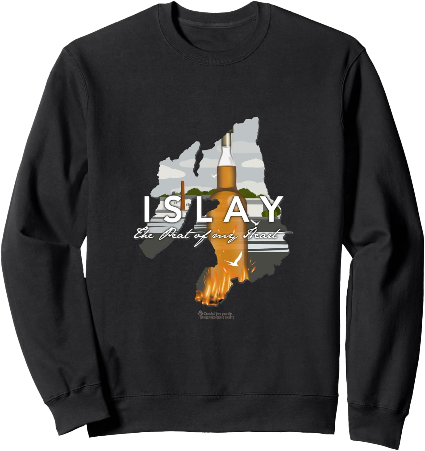 

Толстовка с надписью «Iris Whiskey Is The Pete Of My Heart» Spasprodiger'S Iconic Whiskey Merchandise, черный