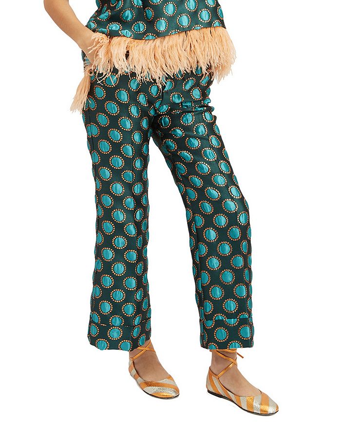 

Брюки Hendrix Jacquard Winter Sun Emerald La DoubleJ, зеленый