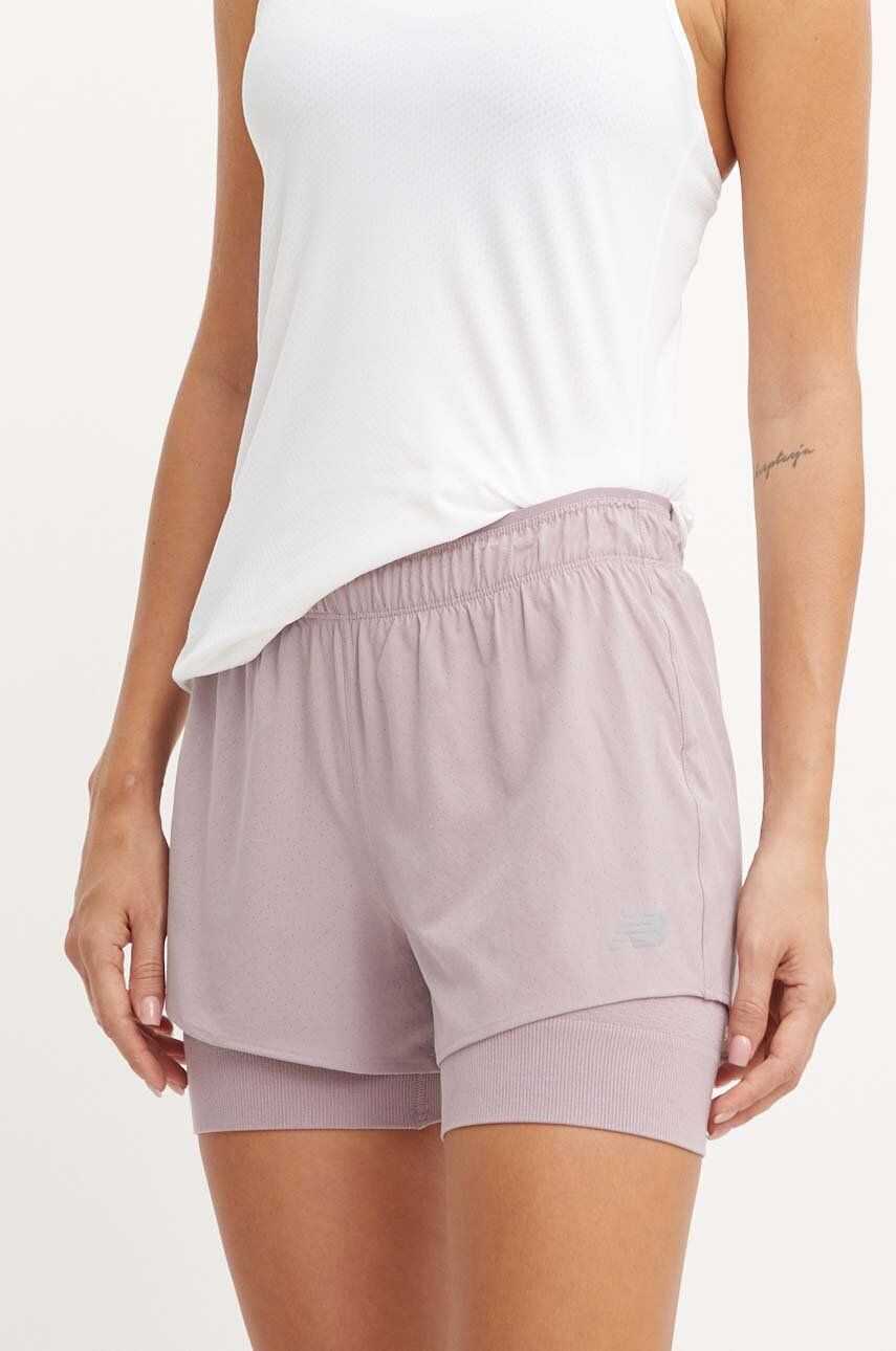 

Шорты для бега New Balance, фиолетовый