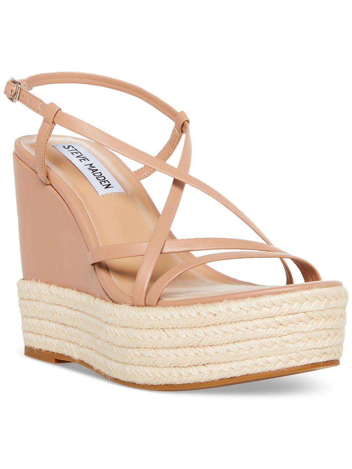 

Whitlee Женские нарядные босоножки на танкетке из искусственной кожи Steve Madden, цвет Tan