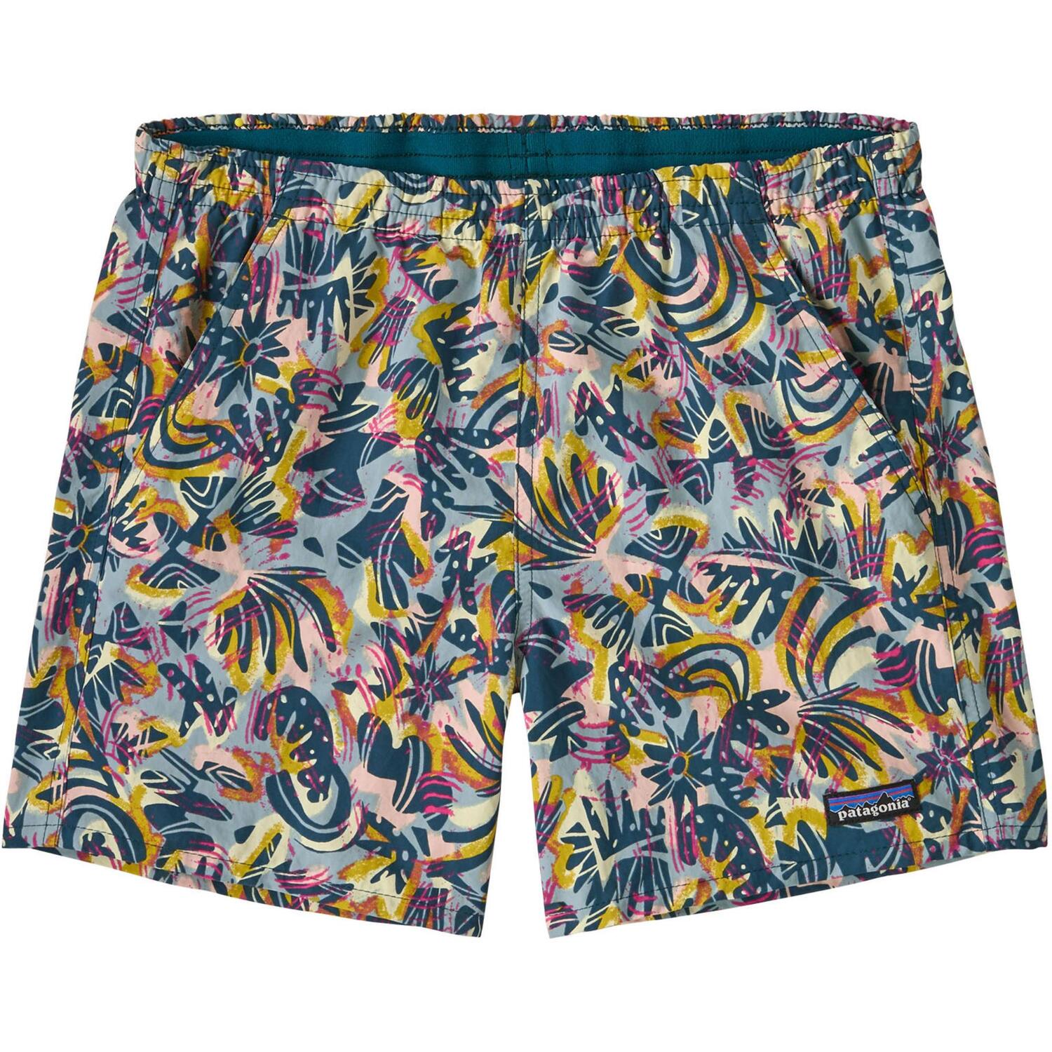 

Женские шорты-бэджи длиной 5 дюймов Patagonia, Wild Botanist Tidal Teal