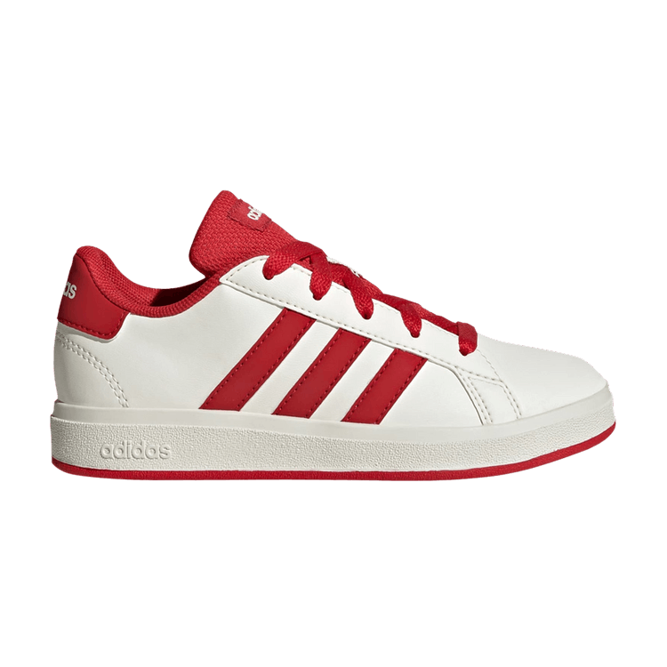 

Кроссовки adidas Grand Court Lace-Up K 'Off White Collegiate Red', белый
