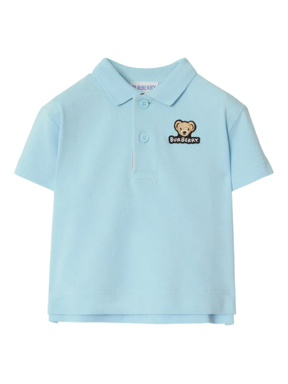 

Рубашка поло с короткими рукавами BURBERRY KIDS, синий