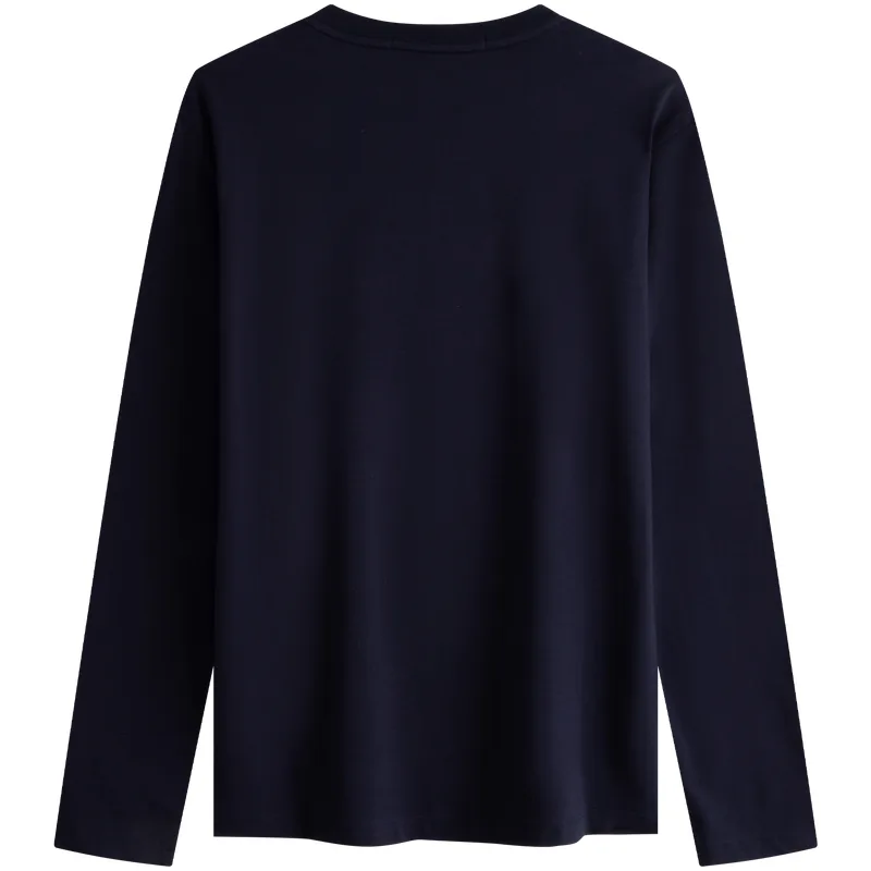 Футболка мужская с круглым вырезом умеренного прямого кроя Calvin Klein, CHW-Deep Sea Blue — фото 4