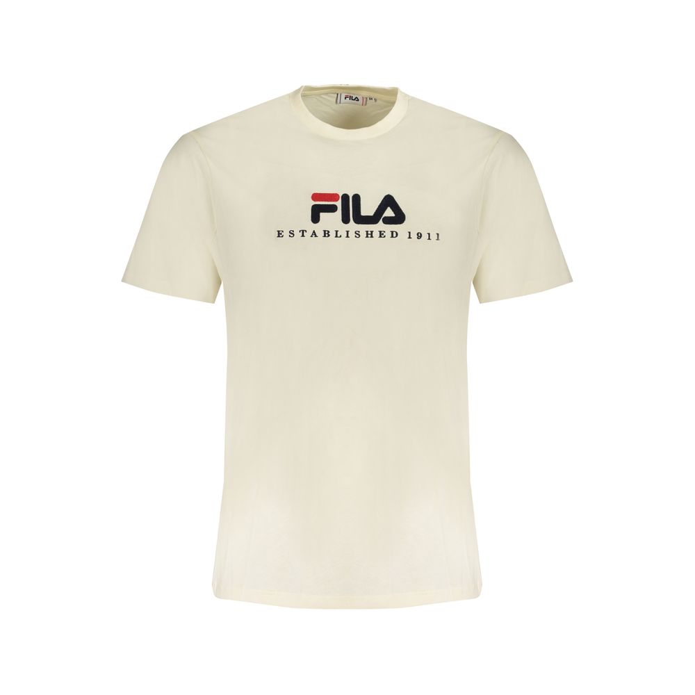 

Бежевая хлопковая мужская футболка Fila