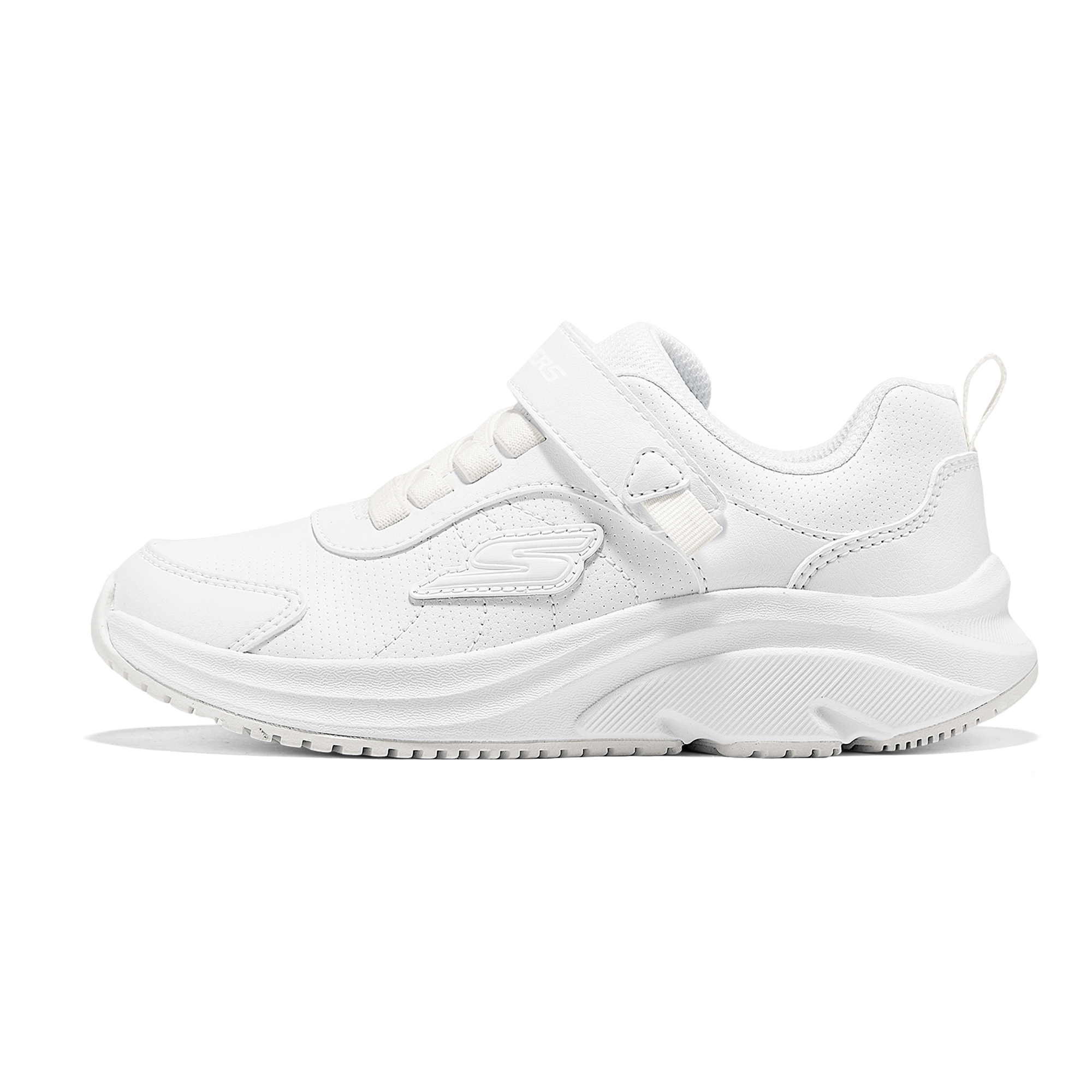 

Детские повседневные кроссовки SKECHERS GIRLS с низким верхом, устойчивые к истиранию и скольжению Skechers Kids, белый