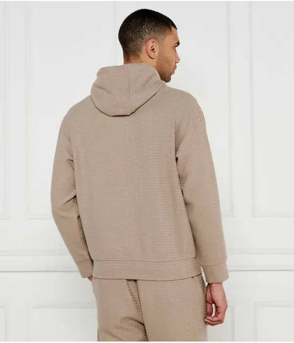 Толстовка regular fit Emporio Armani, бежевый — фото 3