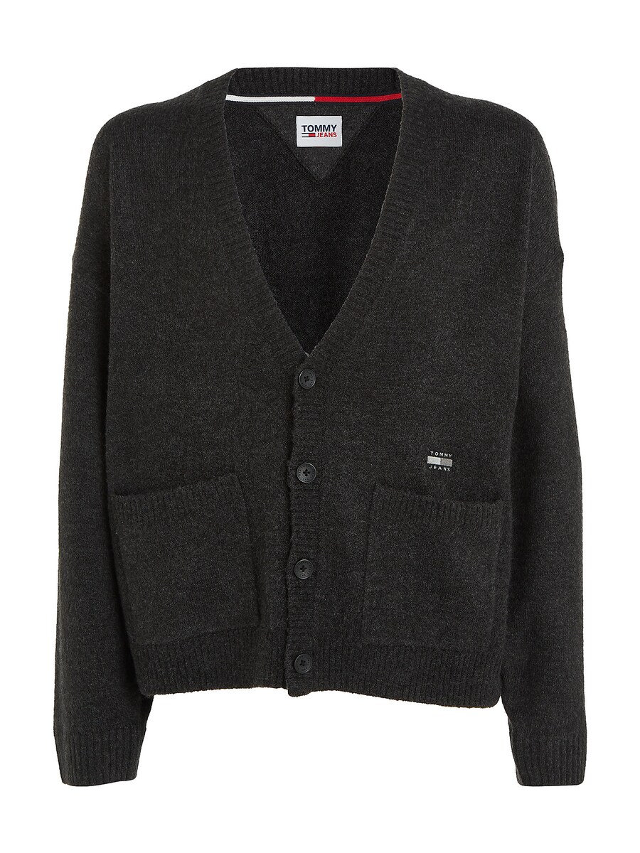 

Вязаный кардиган Tommy Jeans Knit Cardigan Essential, черный