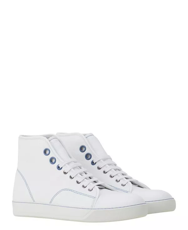 

Высокие кожаные кроссовки Dbb1 Lanvin, белый