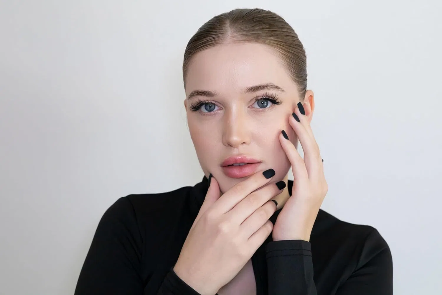 Накладные ногти «Flexy Gel» матовые черные, 30 шт. Ain Katy, Black.Mtt30 — фото 3