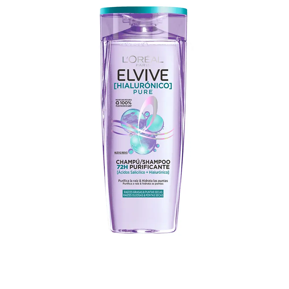 

Шампунь Elvive hialurónico pure champú L'Oréal París, 380 мл.