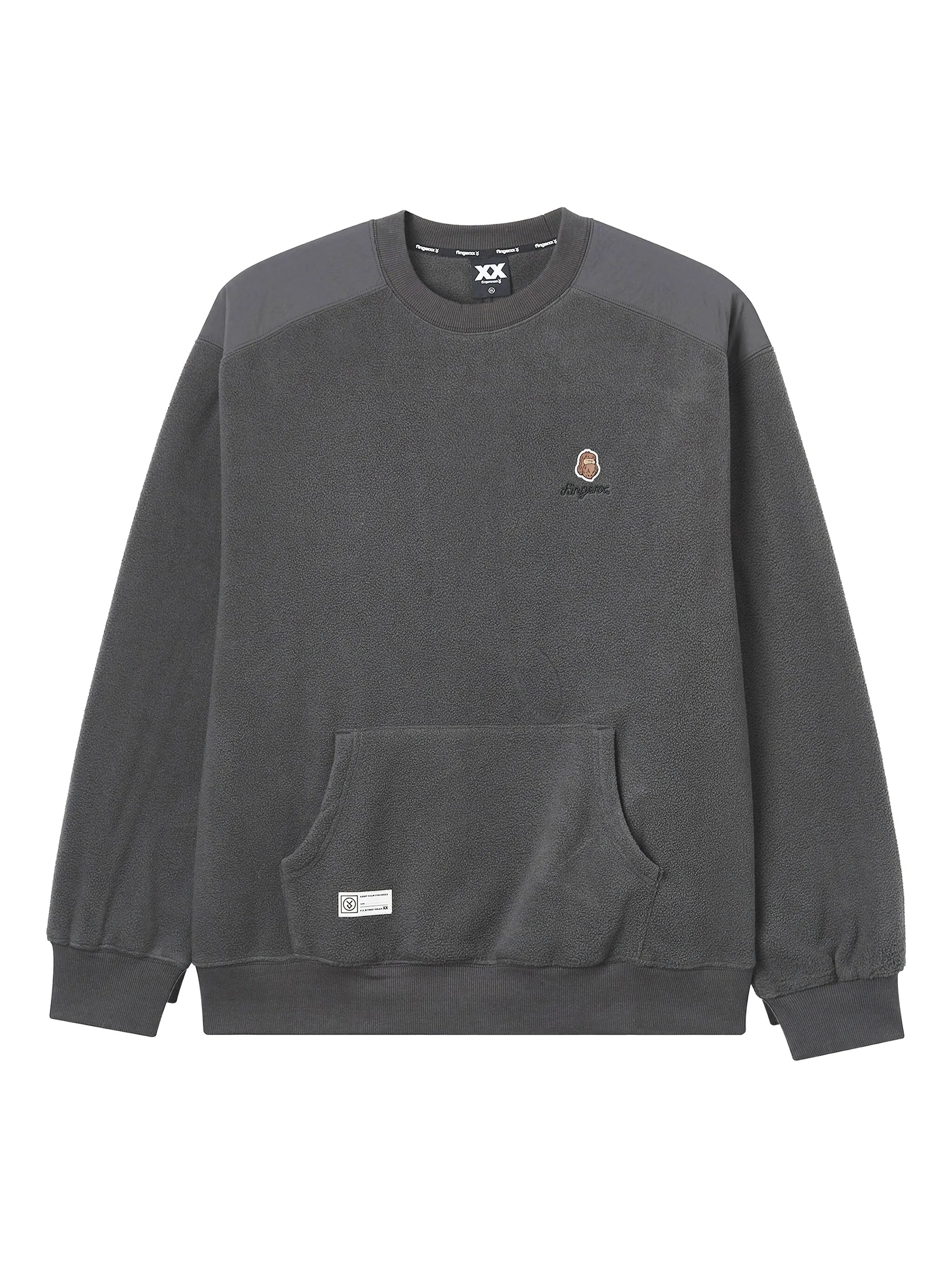 

Толстовка с карманом Fingercroxx, черный