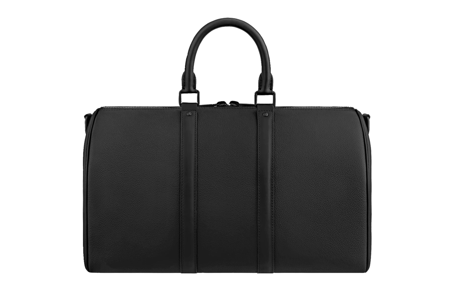 Сумка для путешествий Keepall Aerogram из кожи коровы через плечо на одно плечо мужская черная LOUIS VUITTON — фото 4