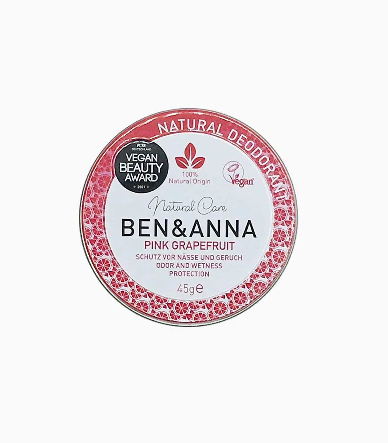 Натуральный дезодорант-крем «Pink Grapefruit» от Ben&Anna, веганский, 45 г Generic