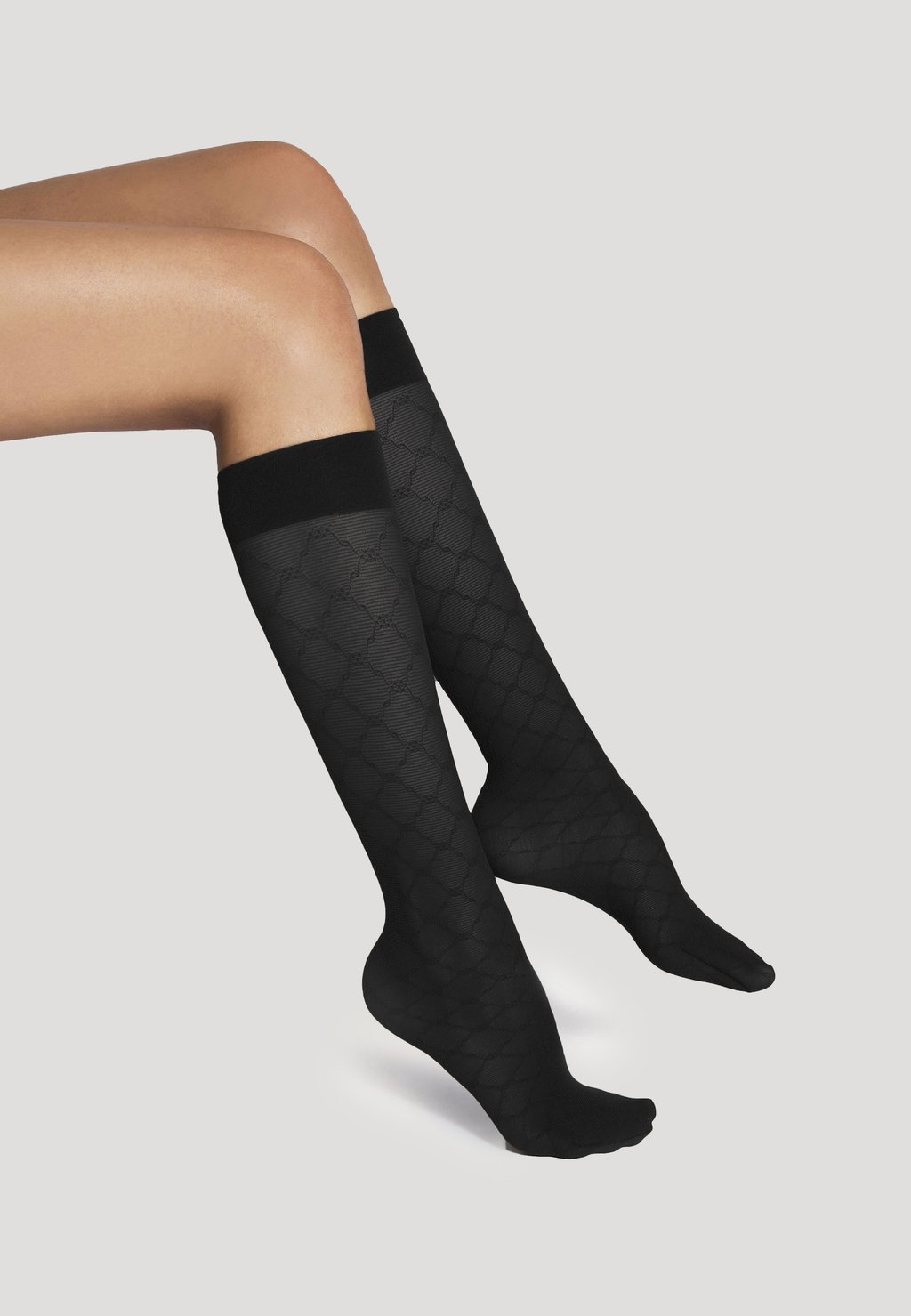 

Носки SHEER PATTERN Wolford, черный