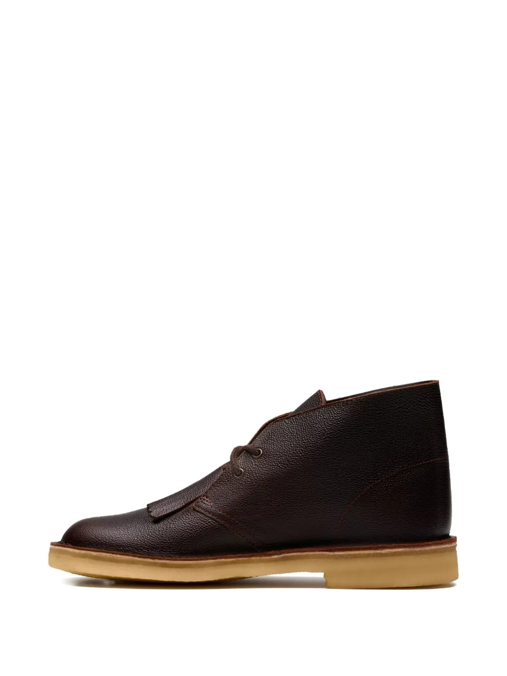 Сапоги из кожи с твидовой отделкой Clarks Originals, коричневый — фото 4