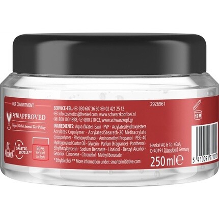 Taft Schwarzkopf V12 Стайлинг Гель Мягкий для волос и кожи головы 250 мл Быстрая фиксация — фото 2